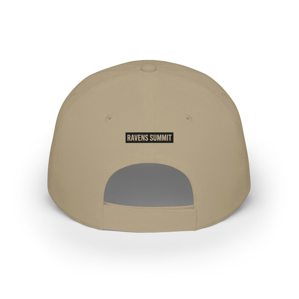 Mountain Outline Baseball Cap — Raven’s Summit Low-Profile Hat