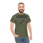 Raven Summit Tee — Minimal Mountain Raven Line Art Graphic T-Shirt