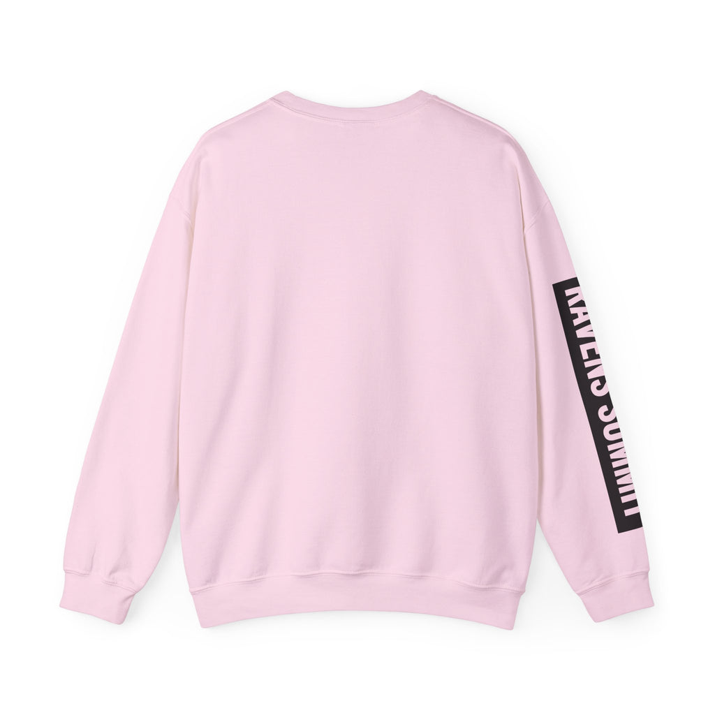 Crewneck Sweatshirt — Geometric Mountain Raven Illustration with 'Ravens Summit' Sleeve