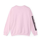 Crewneck Sweatshirt — Geometric Mountain Raven Illustration with 'Ravens Summit' Sleeve