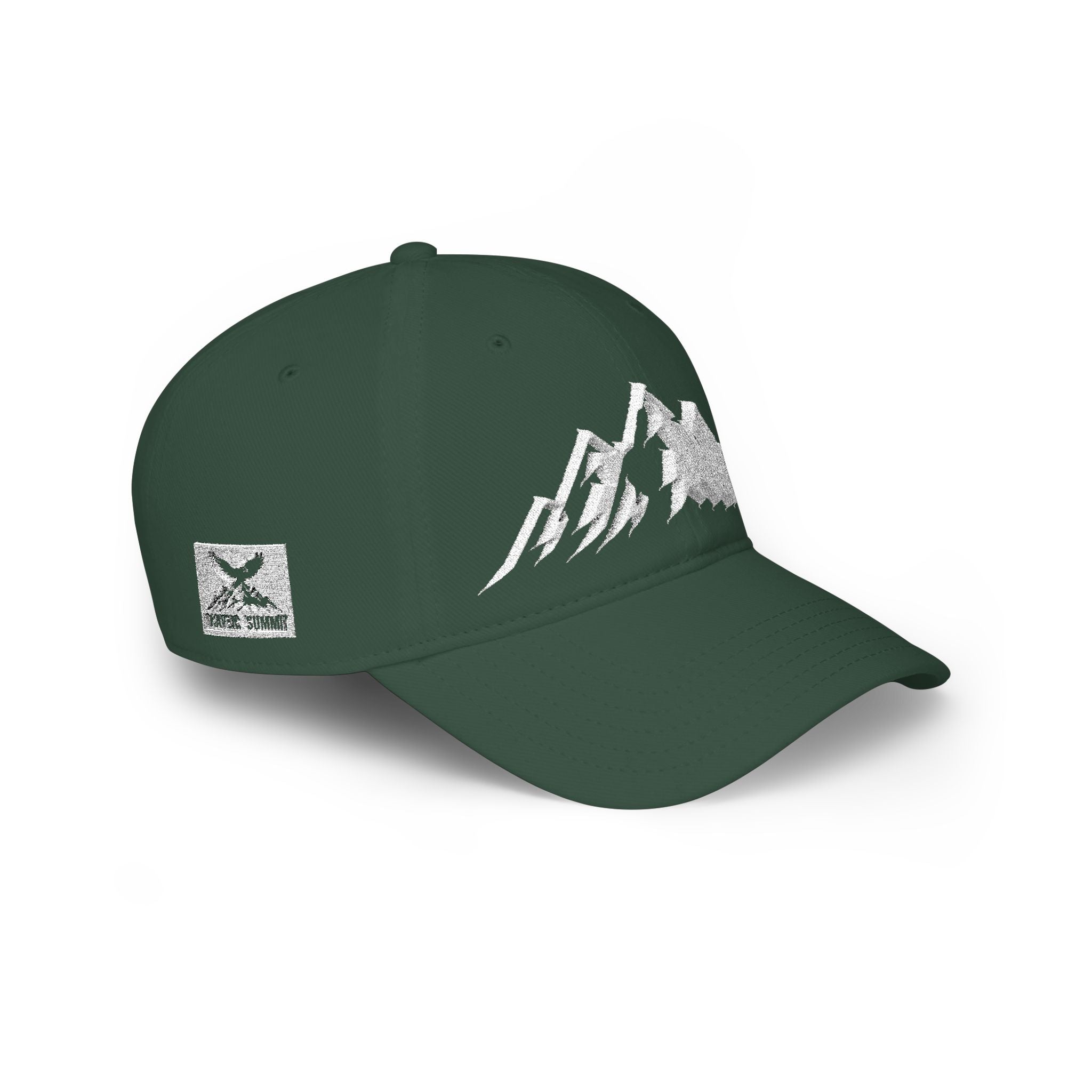 Mountain Graphic Baseball Cap — Low Profile Outdoor Hat Dark