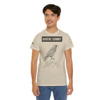 Raven Summit Tee — Minimal Mountain Raven Line Art Graphic T-Shirt