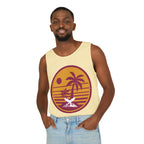 Ravens Summit Sunset Palm Tank Top  — Retro Beach Vibes Graphic Tank