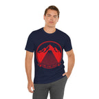 Ravens Summit Trail Crew Unisex T-Shirt | Geometric Mountain Raven Hiking Club Shirt