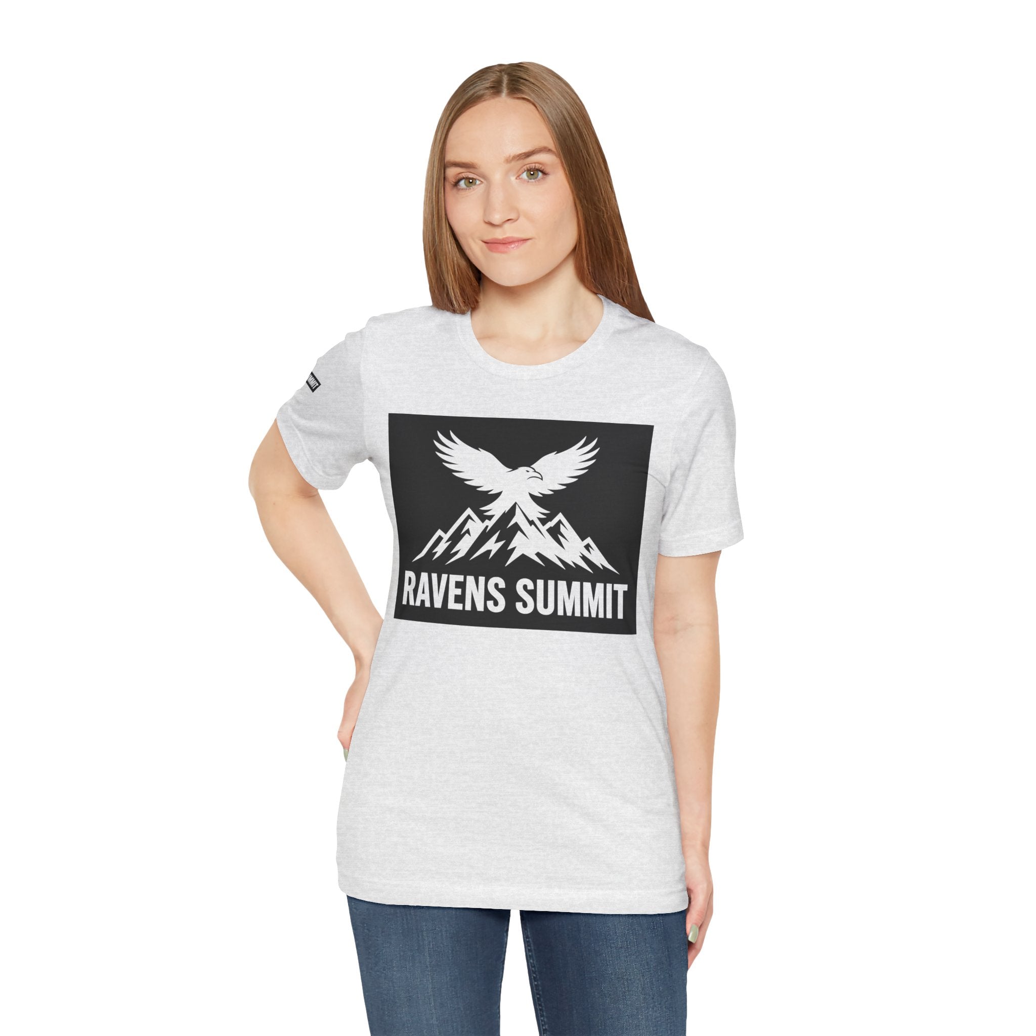 Ravens Summit T‑Shirt — Mountain Raven Graphic Tee Light