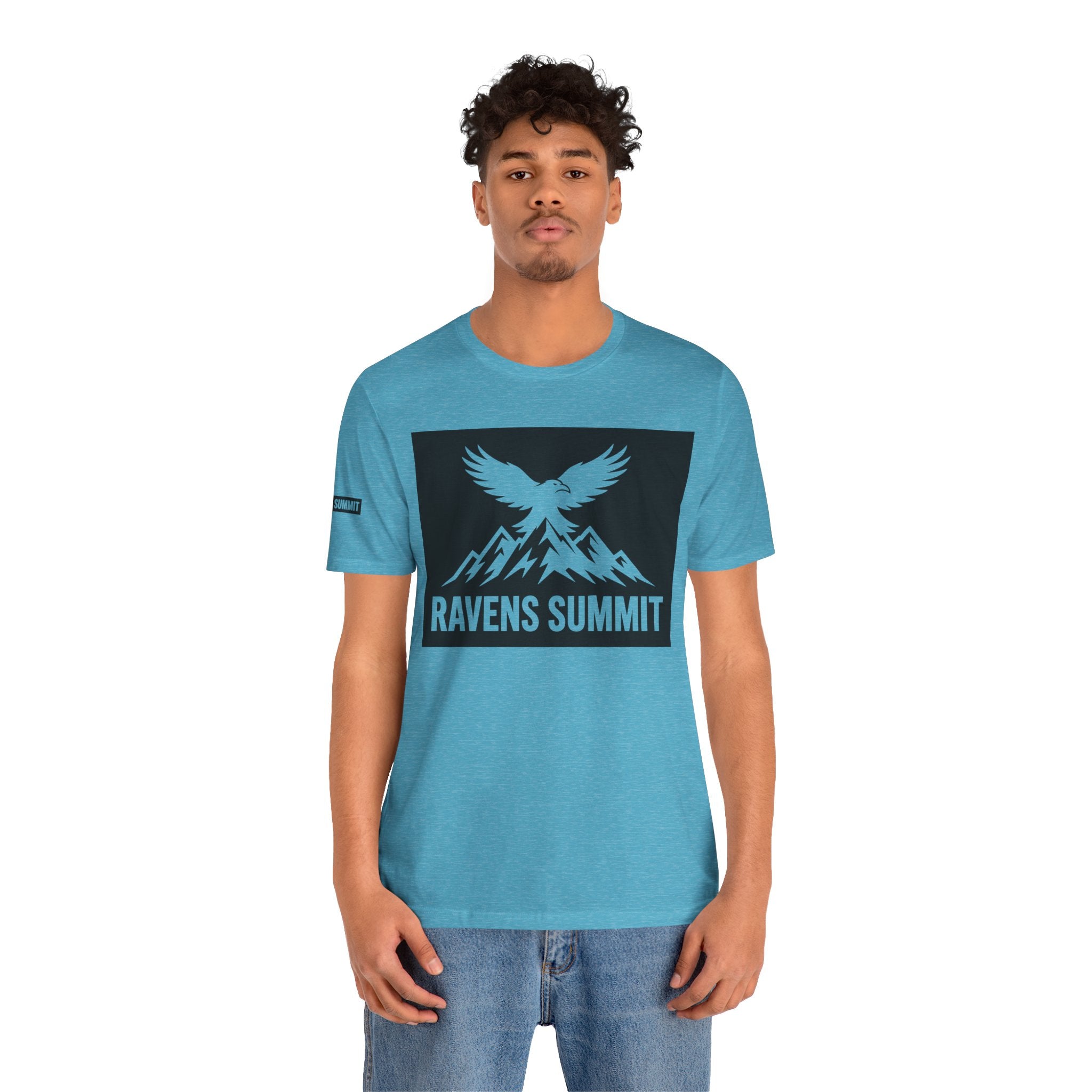 Ravens Summit T‑Shirt — Mountain Raven Graphic Tee Light