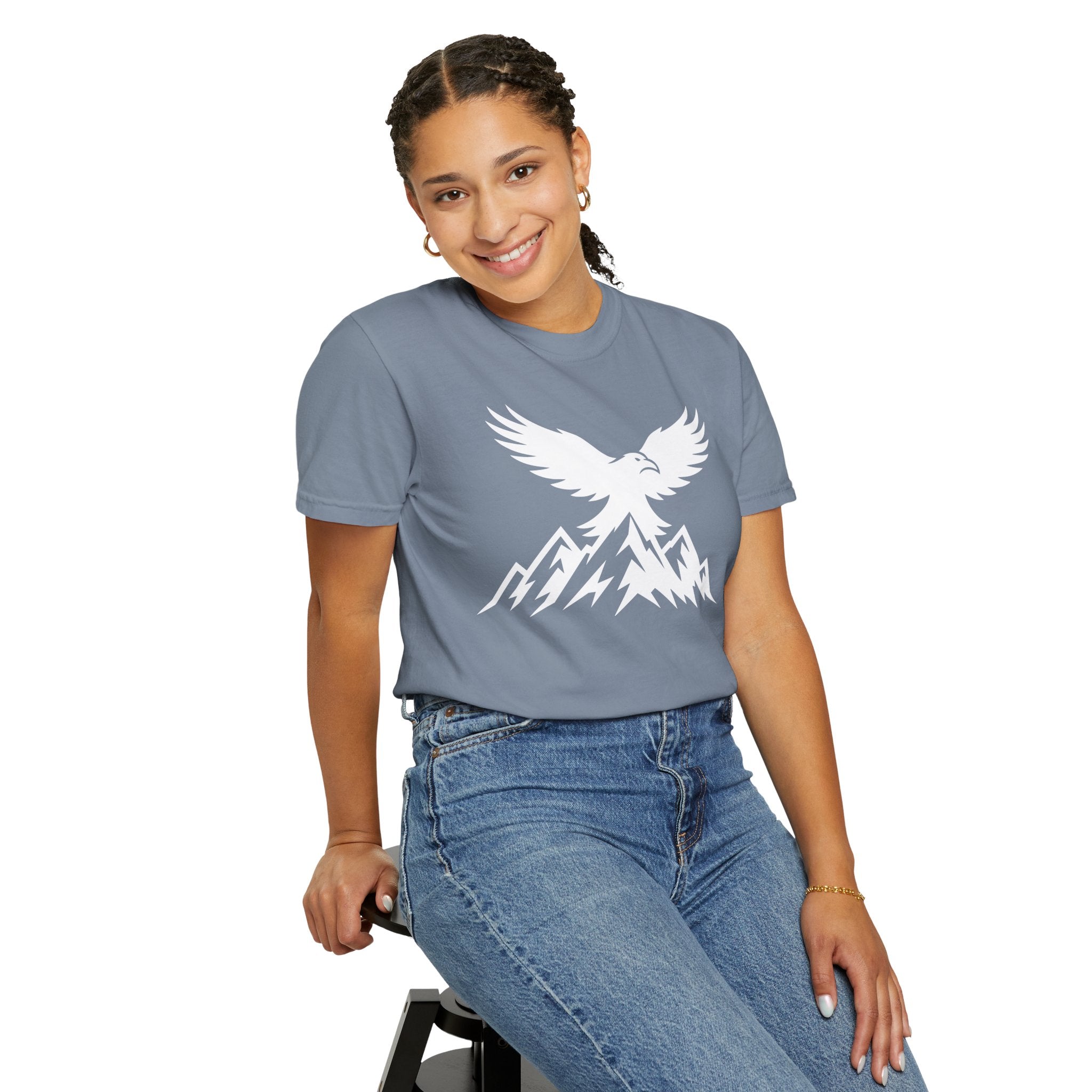 Raven Summit T-Shirt — Mountain Eagle Dark Graphic Tee