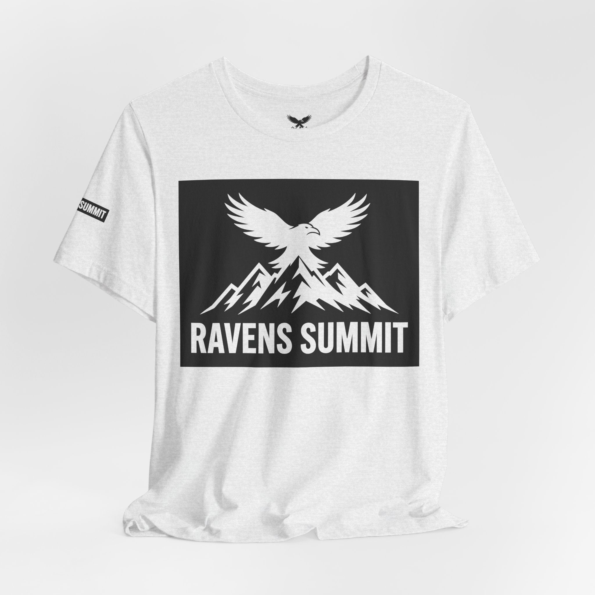 Ravens Summit T‑Shirt — Mountain Raven Graphic Tee Light