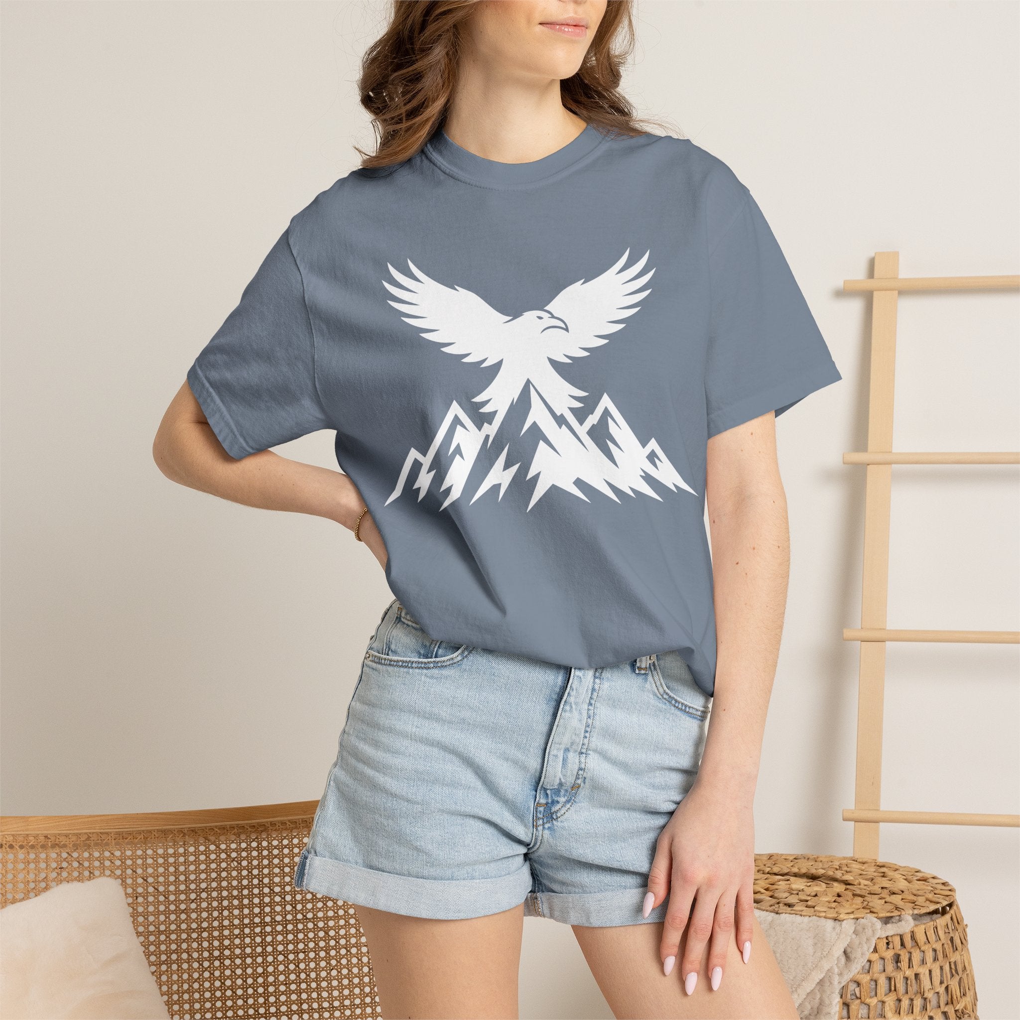 Raven Summit T-Shirt — Mountain Eagle Dark Graphic Tee