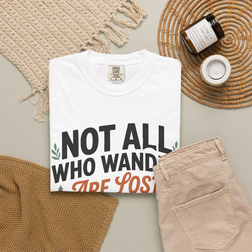 Not All Who Wander Are Lost Mountain T-Shirt — Ravens Summit Adventure Tee