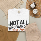Not All Who Wander Are Lost Mountain T-Shirt — Ravens Summit Adventure Tee