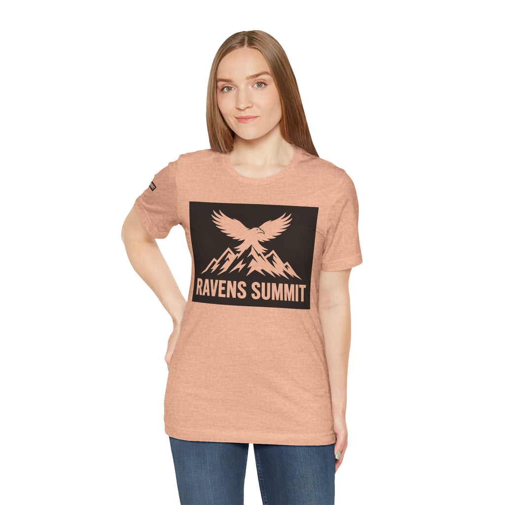 Ravens Summit T‑Shirt — Mountain Raven Graphic Tee Light
