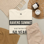 Customisable Ravens Summit 50 Years Tee — "Authentic 50 Years of Not Giving a Damn" Mountain Graphic T‑Shirt