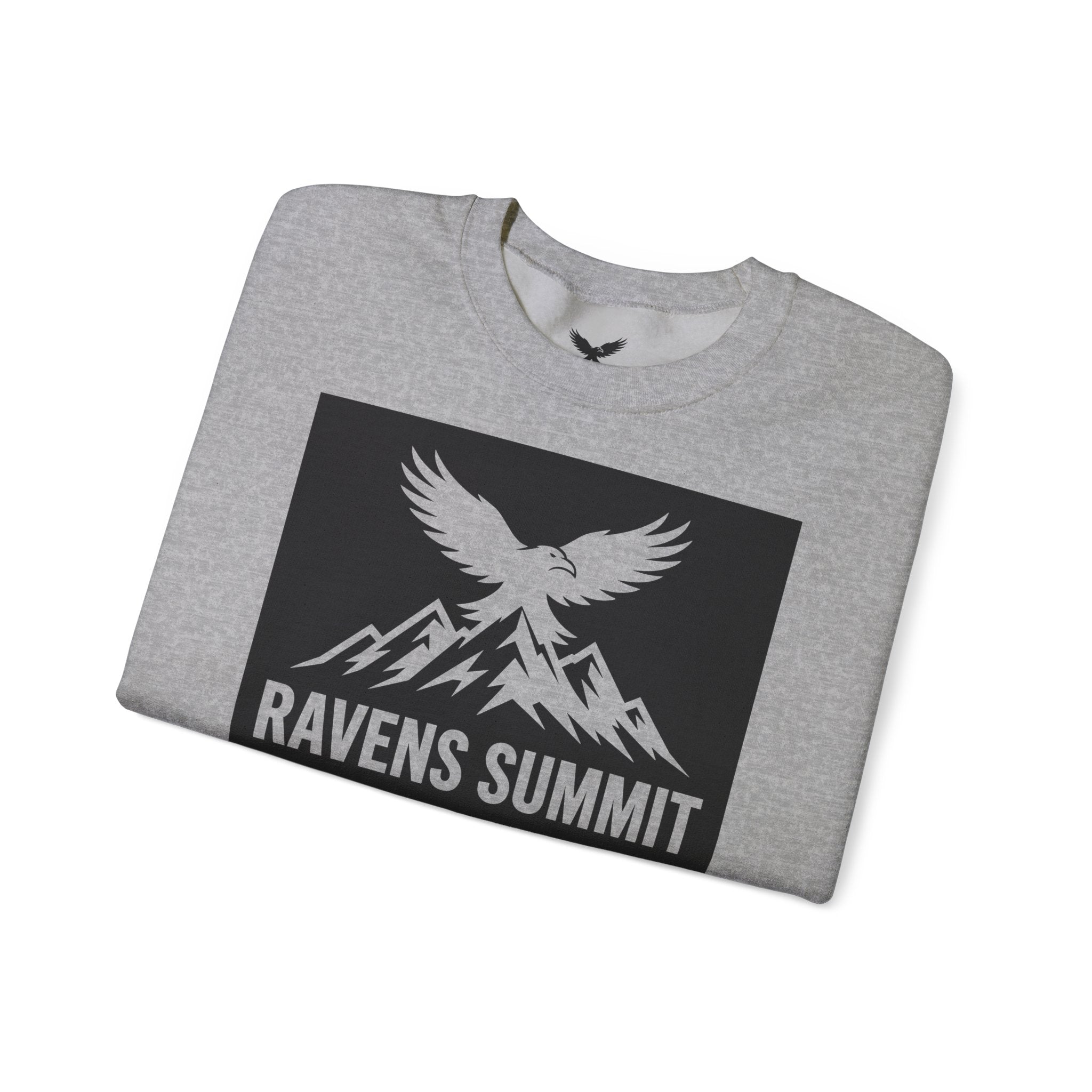 Ravens Summit Crewneck Sweatshirt — Mountain Raven Graphic Pullover