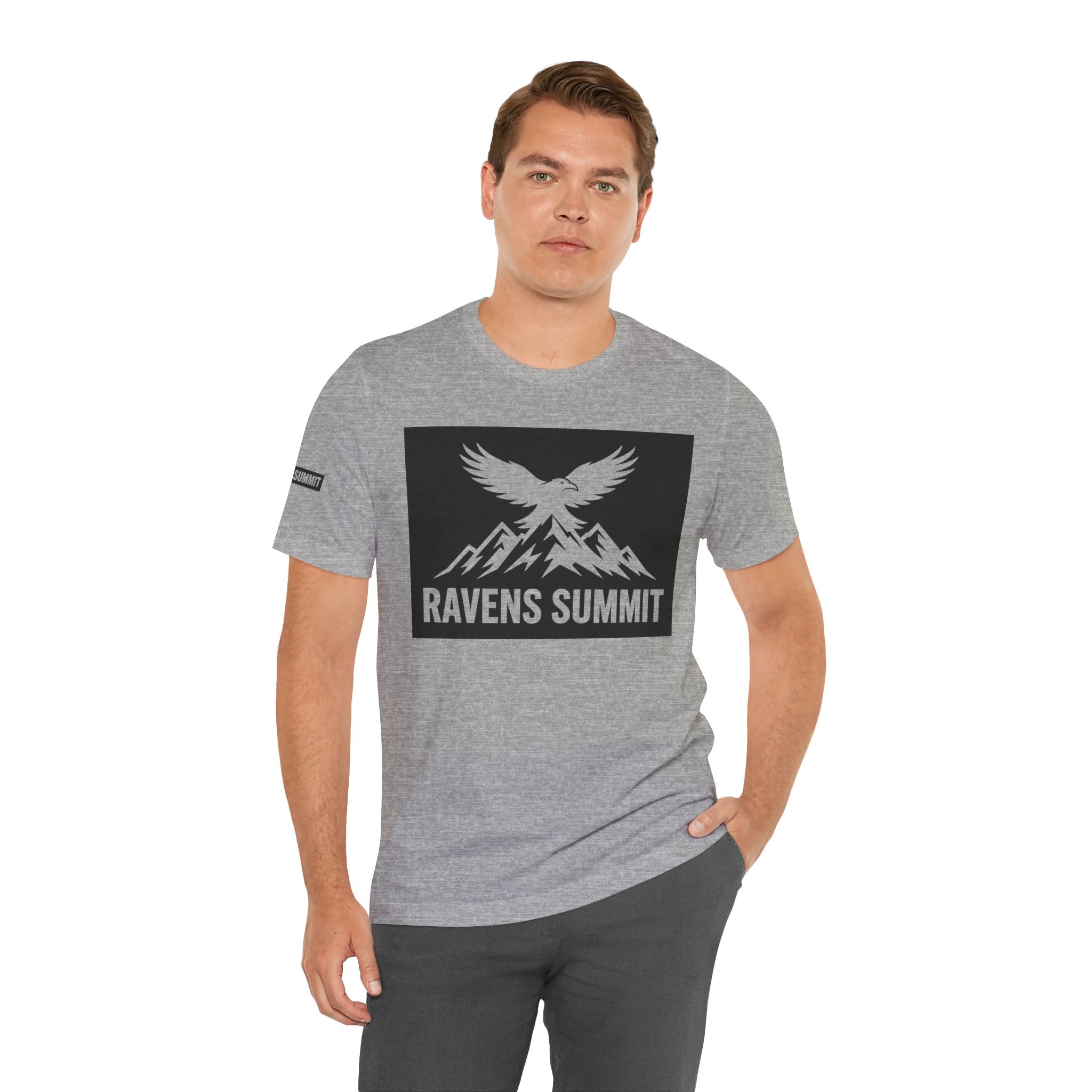 Ravens Summit T‑Shirt — Mountain Raven Graphic Tee Light