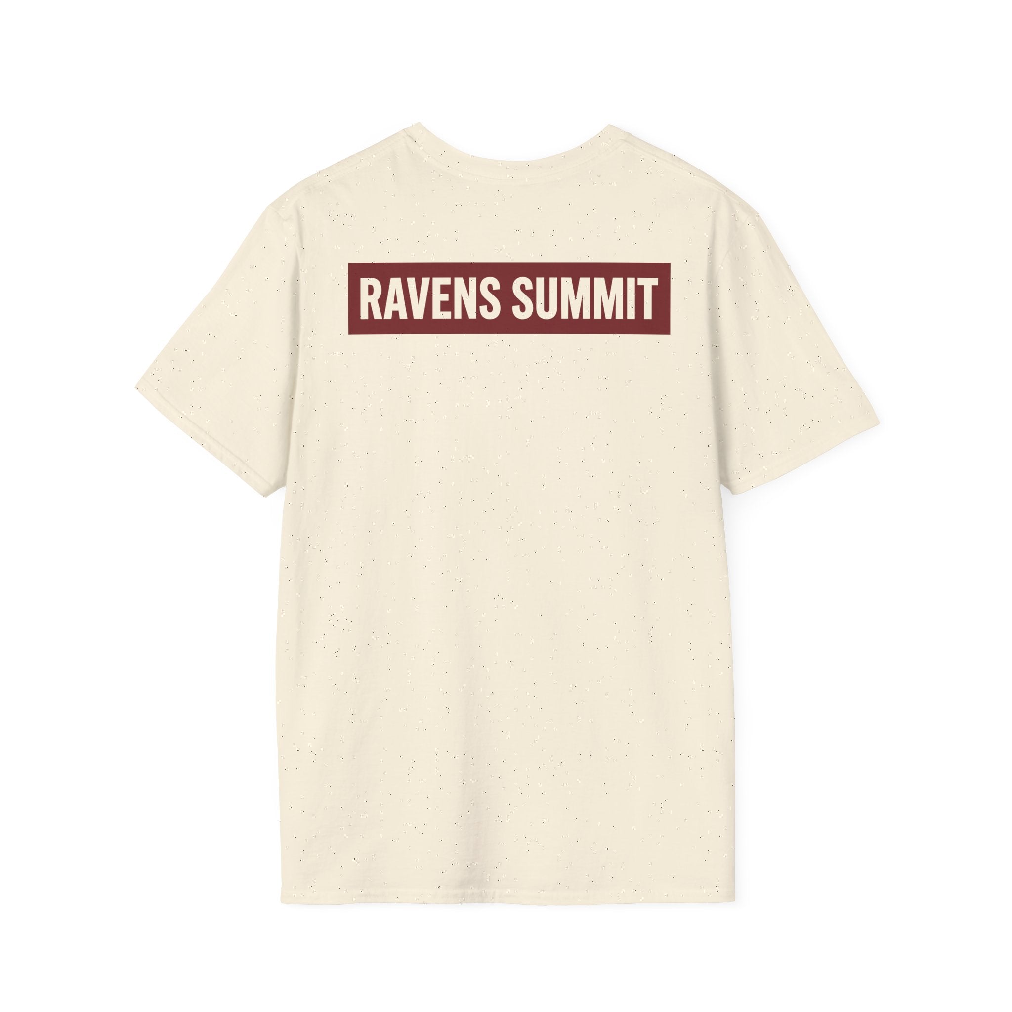 Raven Line Art T‑Shirt — Geometric Mountain Raven Sketch Tee