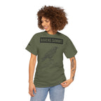 Raven Summit Tee — Minimal Mountain Raven Line Art Graphic T-Shirt